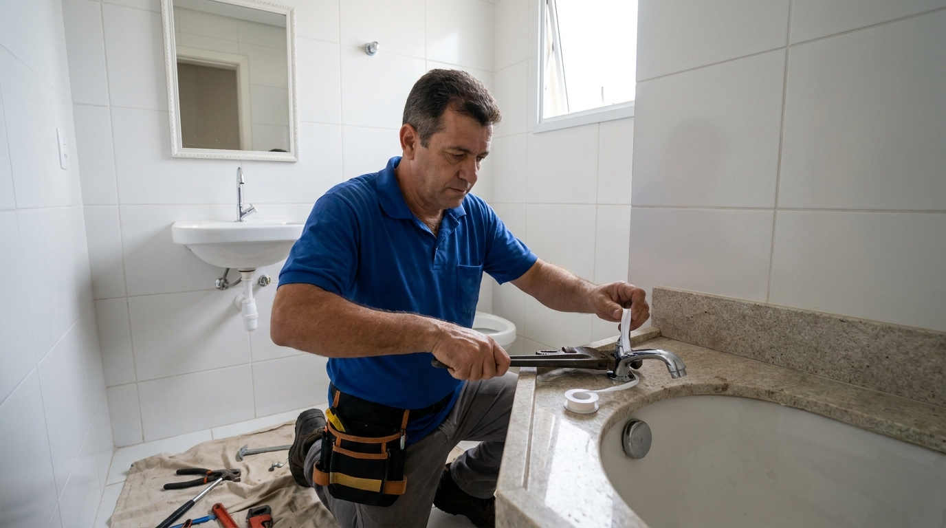 Instalação de torneira de cozinha em Diadema‑SP